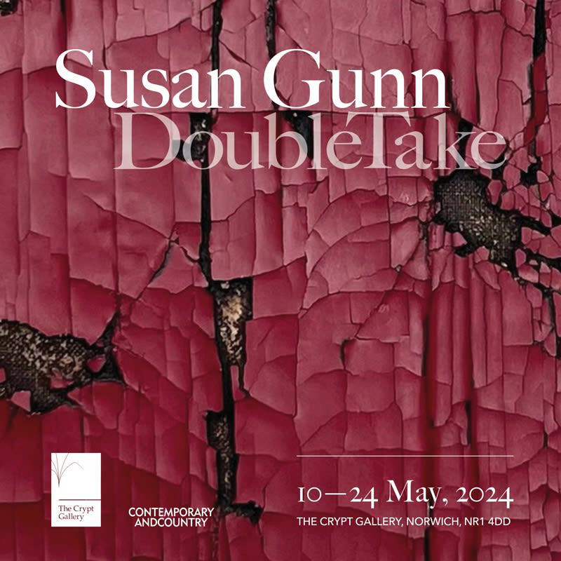 Works exhibited by Susan Gunn in our "Double Take" installation in The Crypt Gallery, Norwich (10-24 May, 2024). Image ©Contemporary and Country / Susan Gunn, 2024