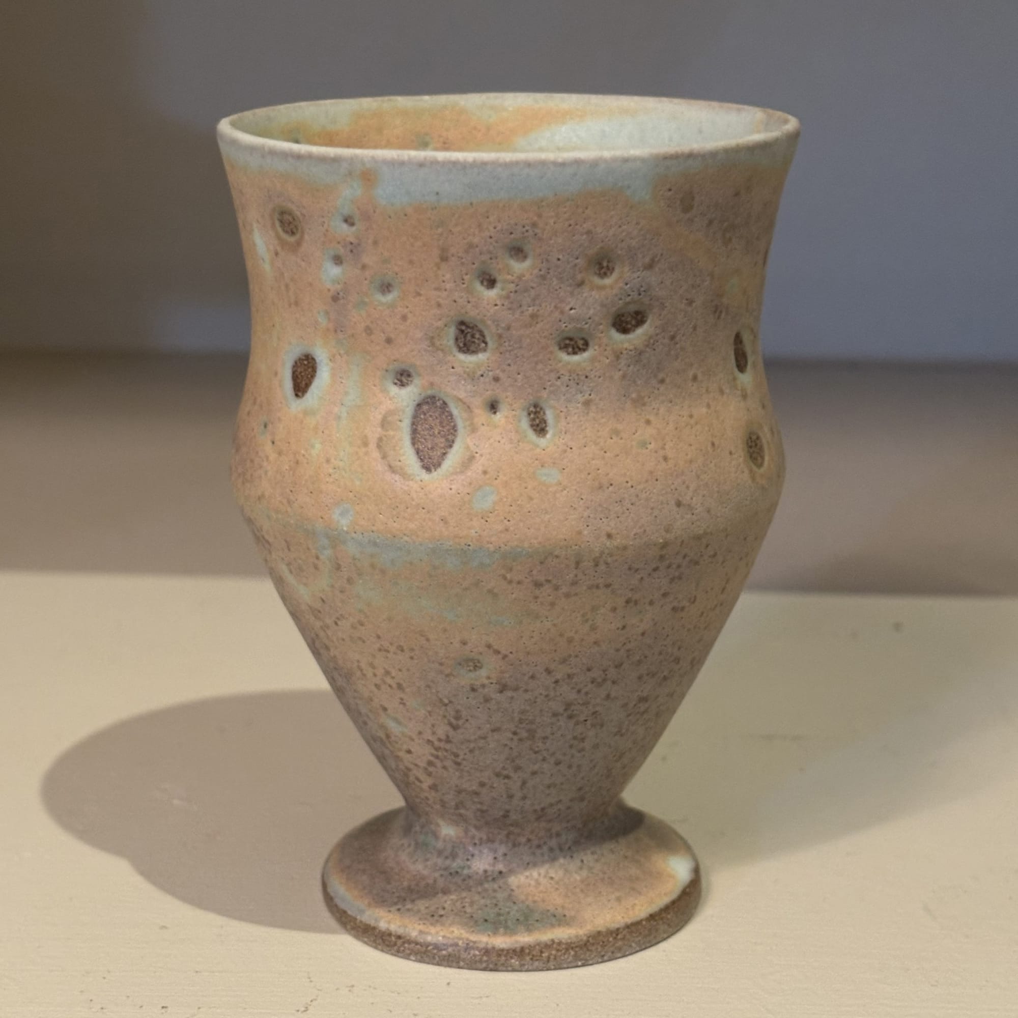 Laura Huston, Goblet - Stoney Brown Wave, 2025