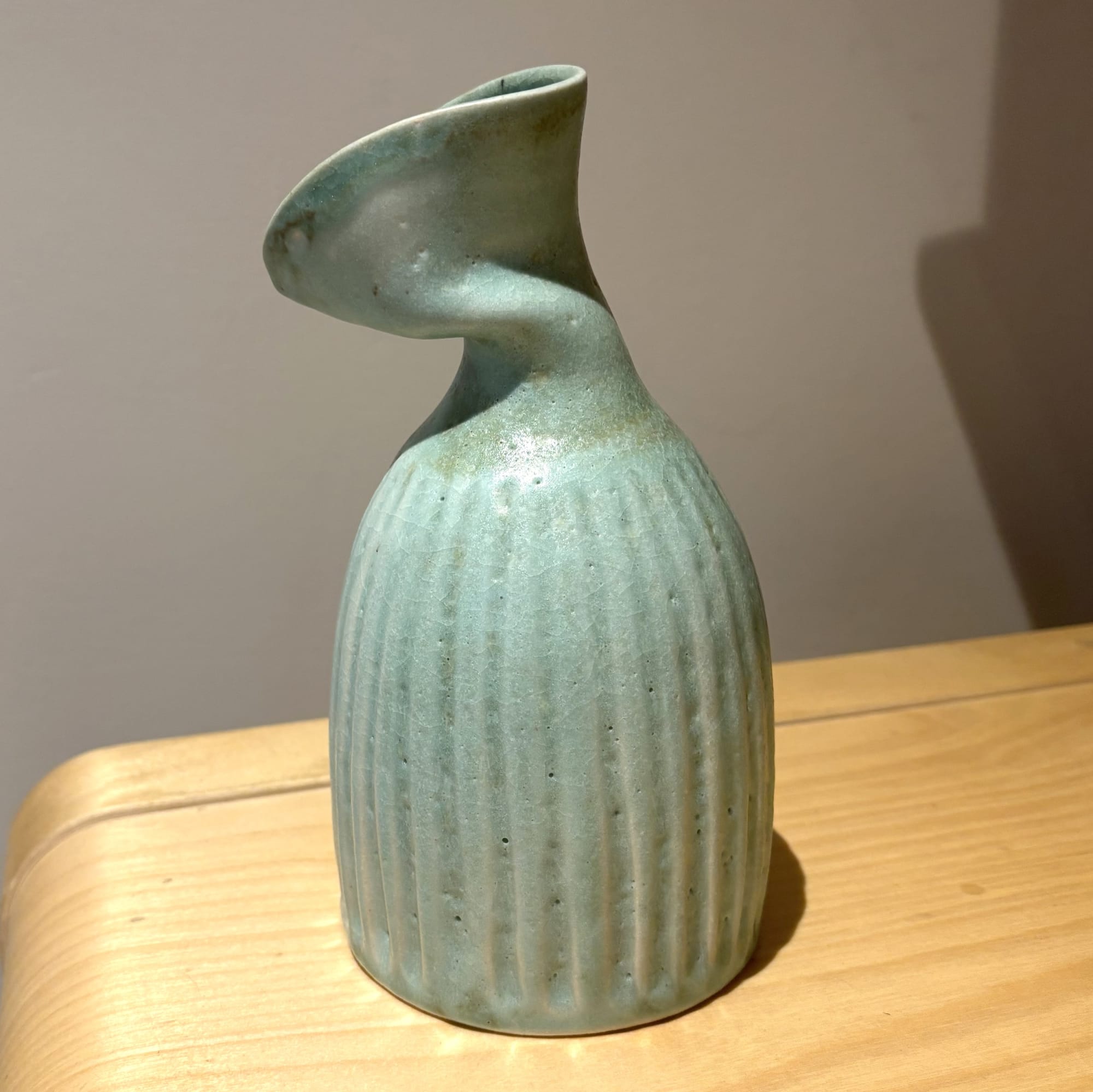 Laura Huston, Twisted Vase I - Light Green , 2025