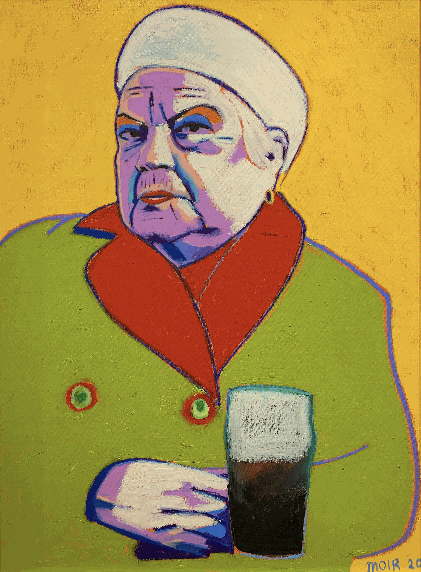 Ena Sharples Oil on canvas 97cm x 70cm 107cm x 81cm framed