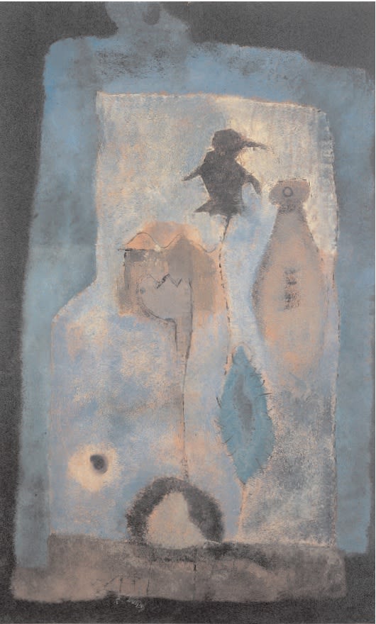 Ascent for Ritual, 1947 Oil on masonite 39 x 23. ins (99 x 60.5 cm)