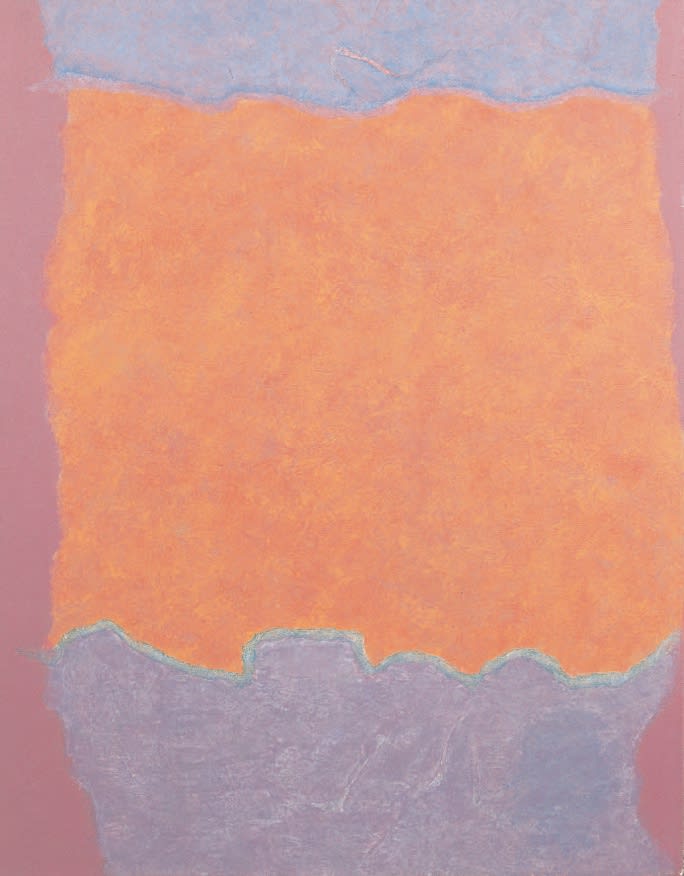 Infinity Field, Lefkada Series, 1980 Oil on canvas 38. x 30 ins (98.5 x 76 cm)