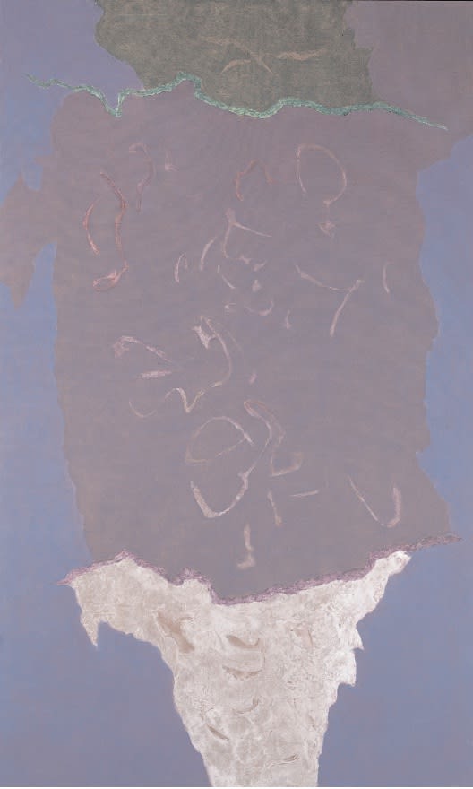 Infinity Field, Jerusalem Series, 1985 Oil on canvas 66 x 40. ins (168 x 102 cm)