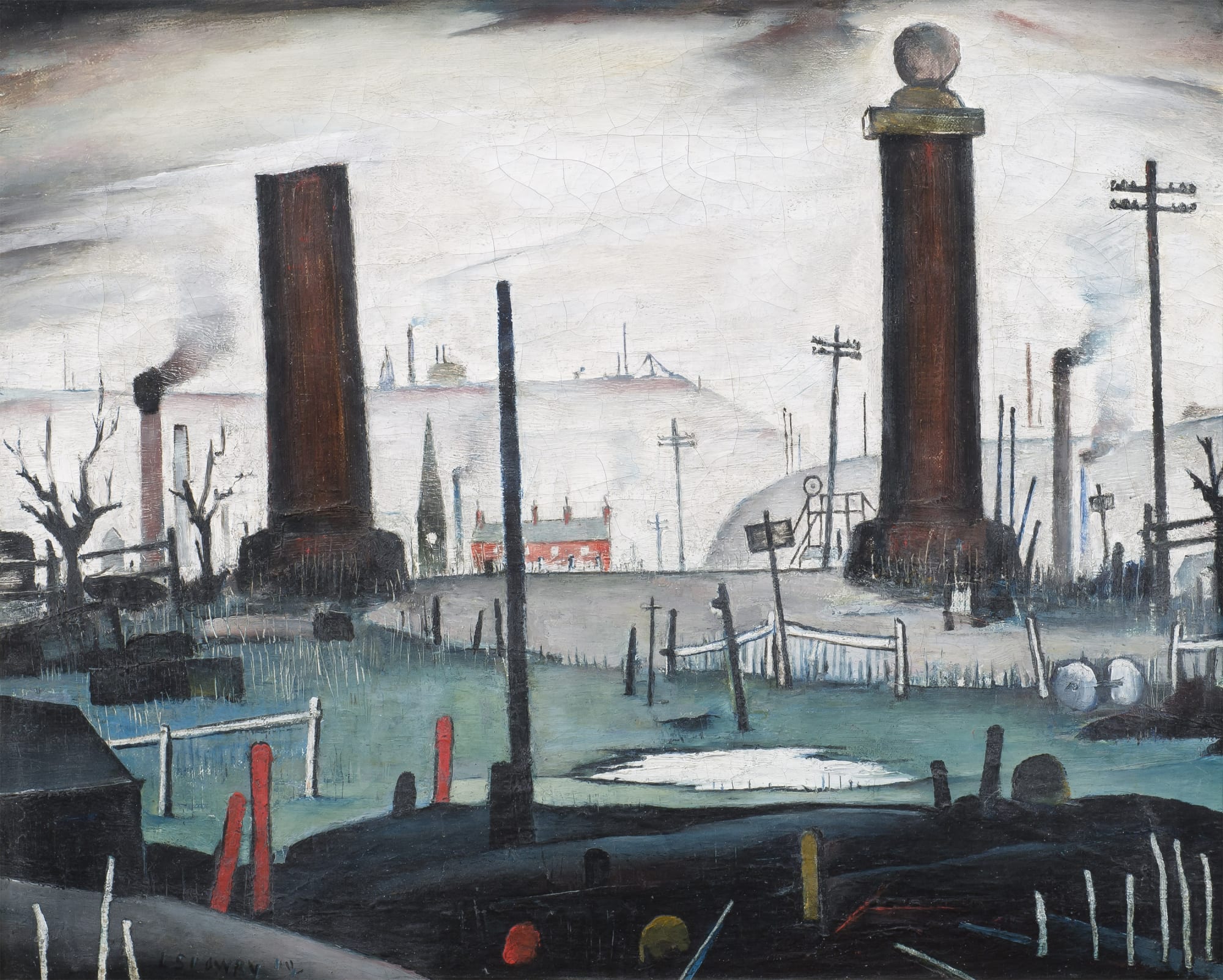 Laurence Stephen Lowry, Gate Posts , 1938