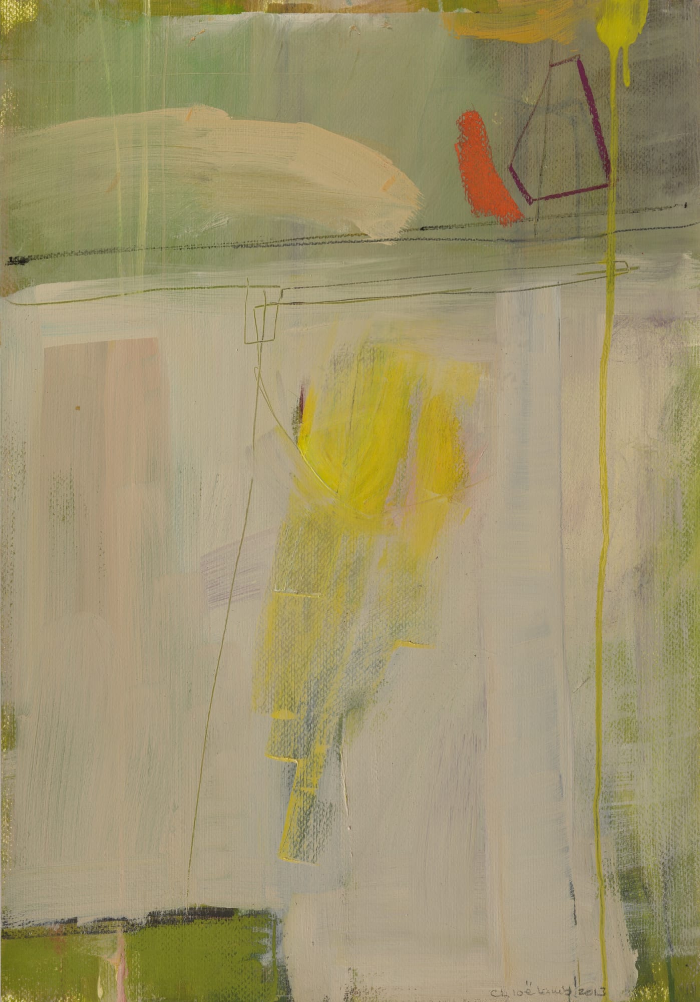 34. Across the Beach, Oil, 27 3/4" x 19 3/4"