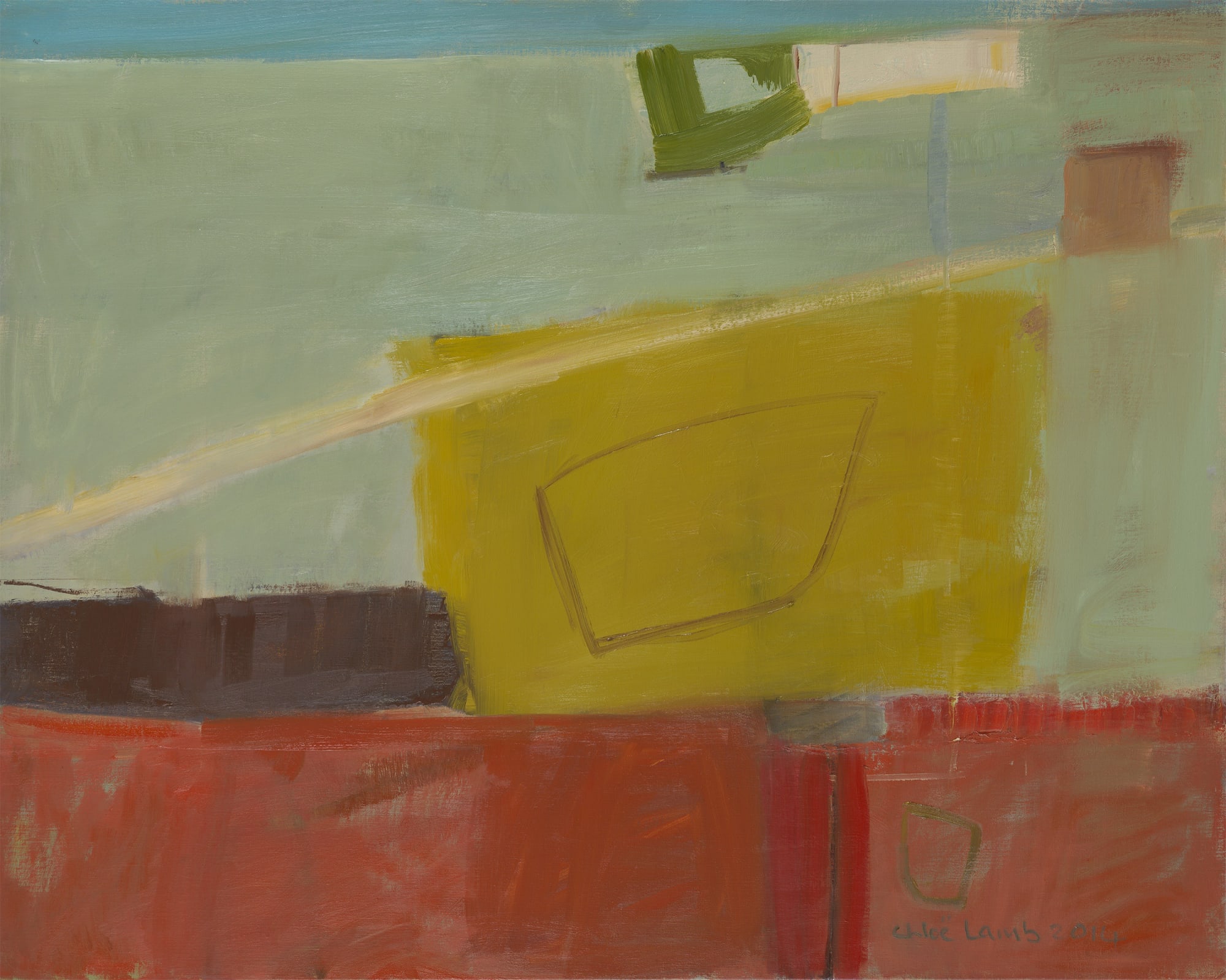 33. Beadnell Beach,II, Oil, 40" x 50"