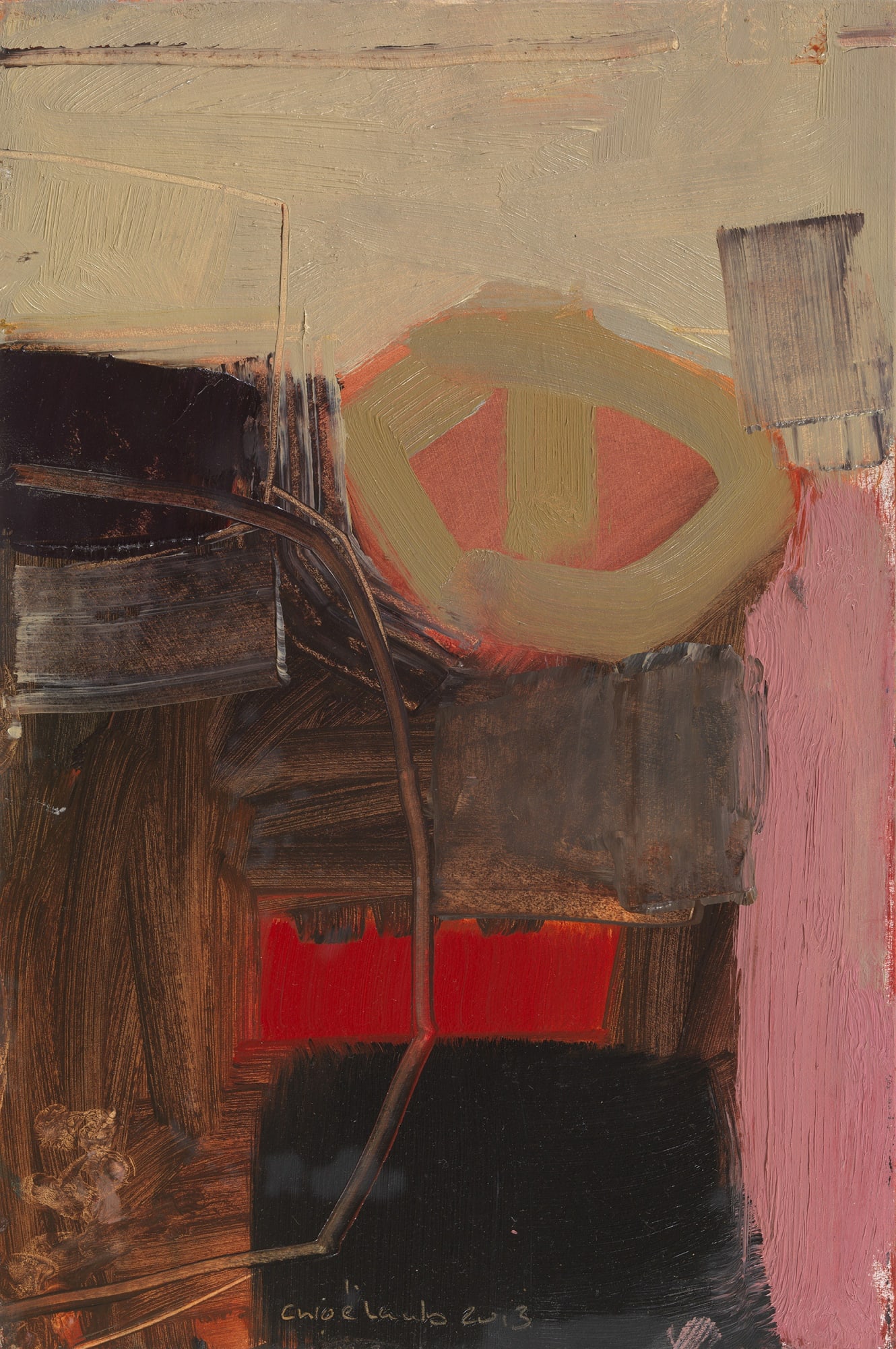 36c. Bedwyn Pink II, Oil, 15" x 10"