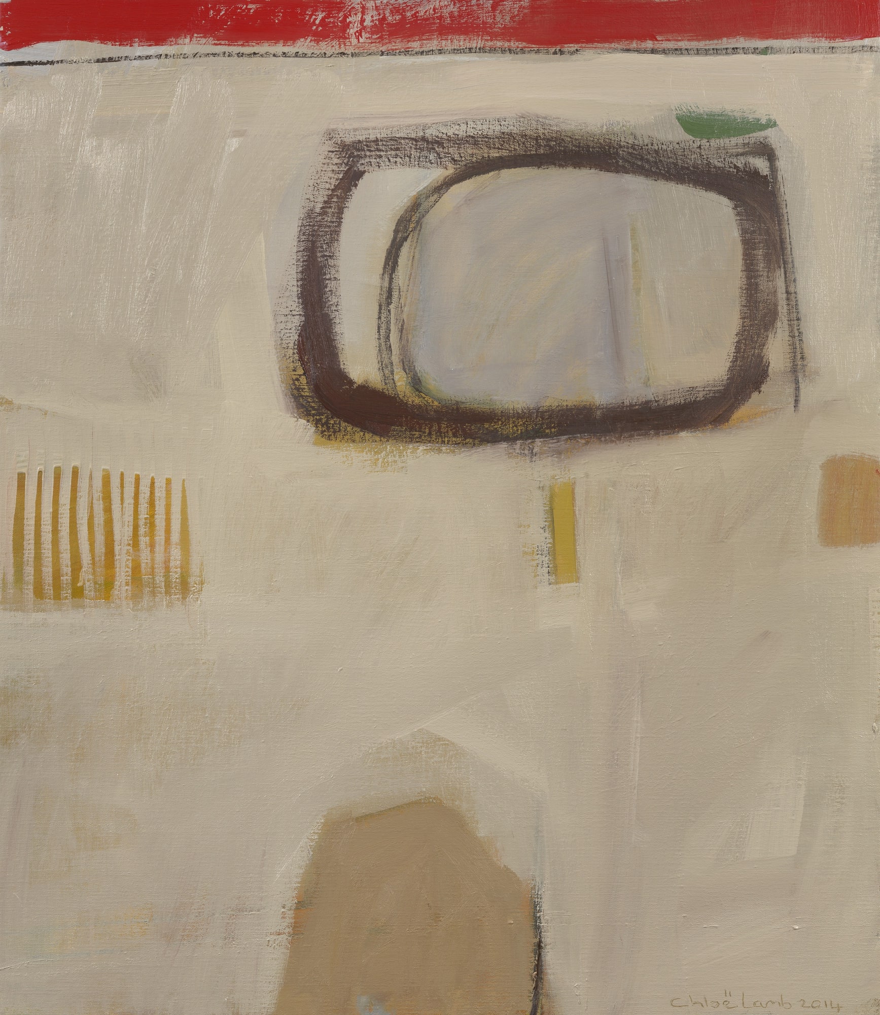 15. Circle in the Sand, Oil, 30" x 26"