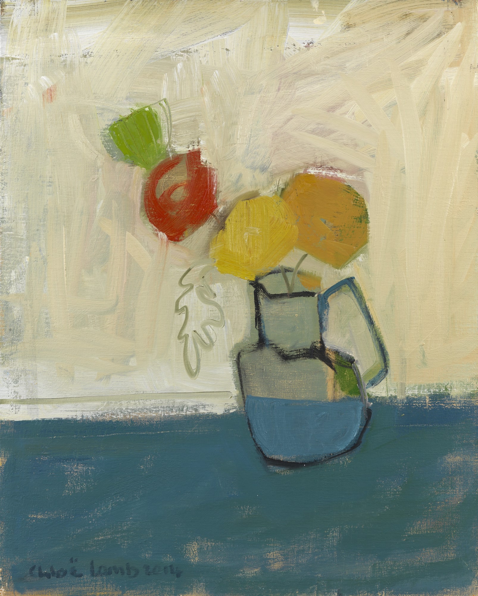 7. Flowers, April, Oil, 30" x 24"