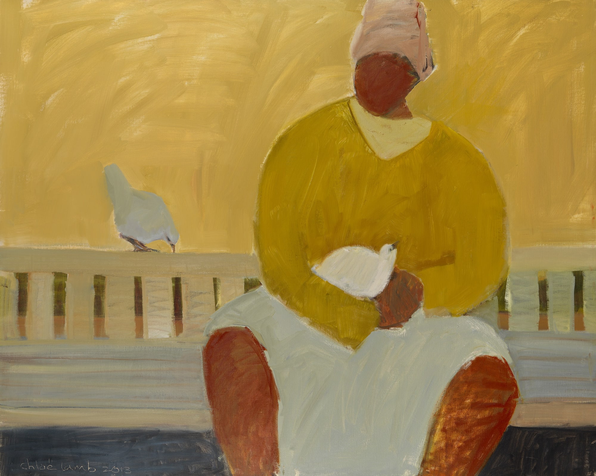 17. On the Bench, Oil, 48" x 60"