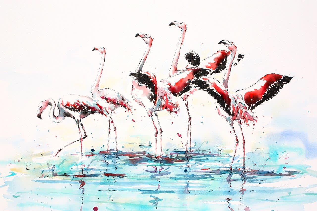 Warming the Wings,Watercolour, £1,450