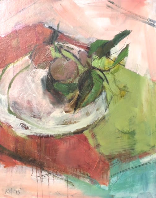 Kathy Montgomery Fresh From the Tree Signed Oil on board 30 x 24 in 76.2 x 61 cms
