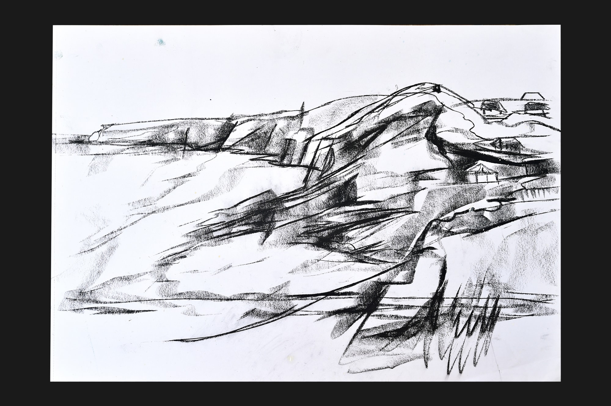 Emma Haggas, Drawing of Trebarwith Strand