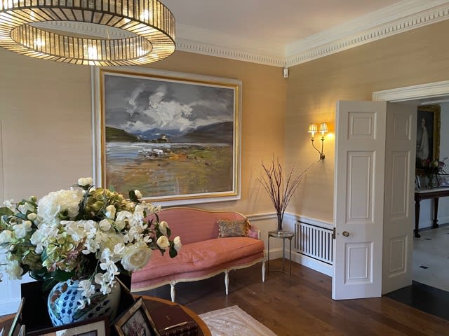 A Scottish landscape by Richard Colson in a house in Wiltshire.