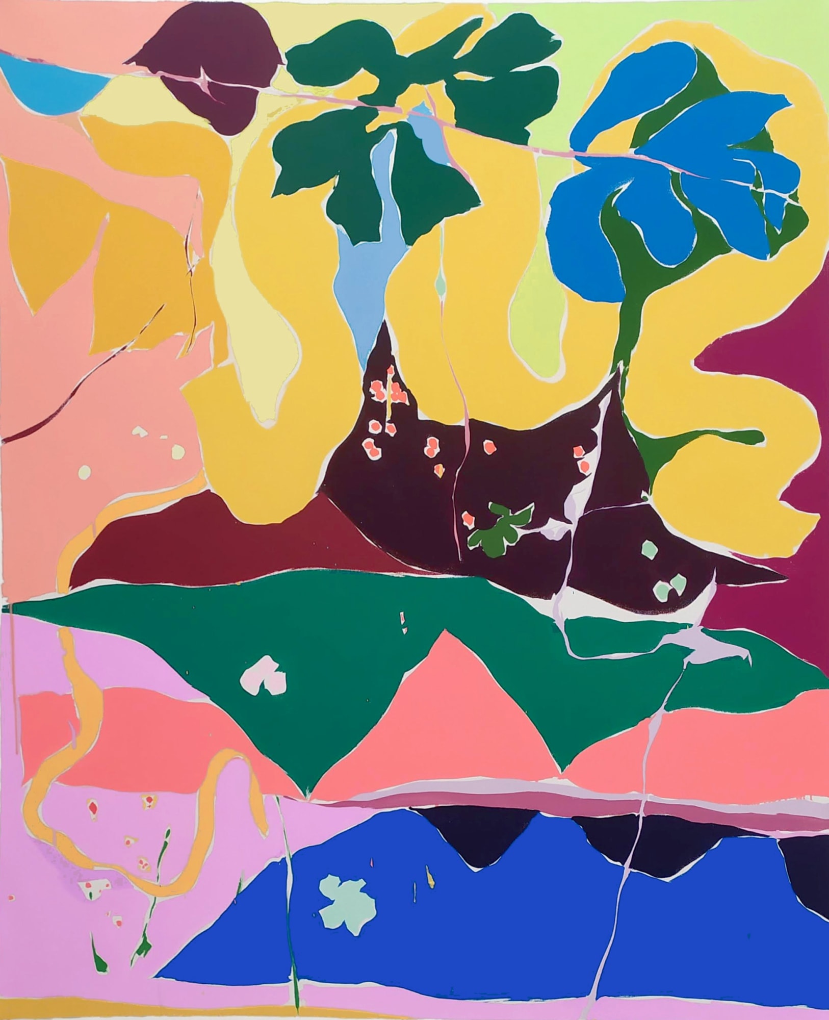 Idir Davaine, Sans-titre: Grand Serpent Doré , 2020