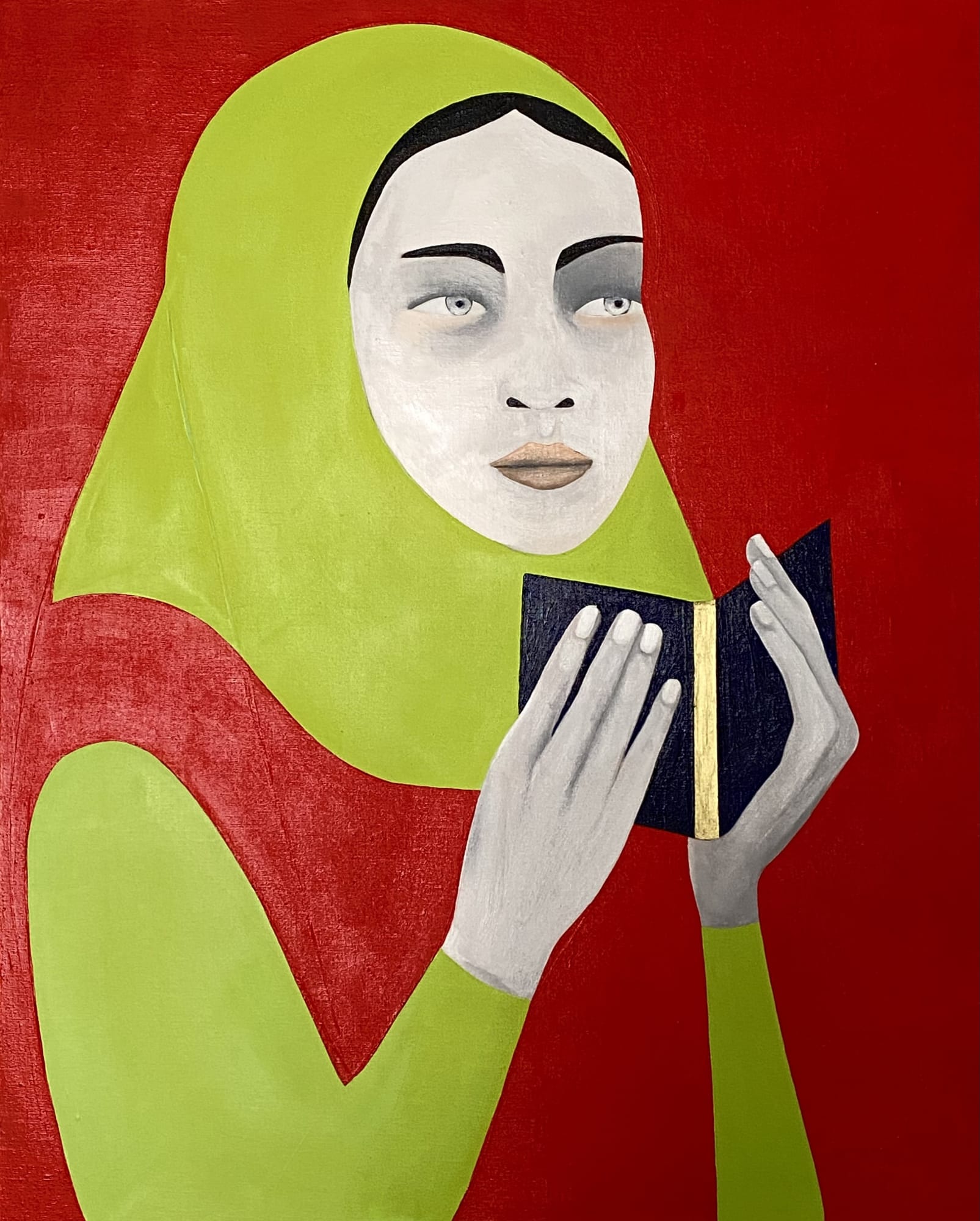 Rebecca Brodskis, Young Girl by the Sultan Mosque, 2022