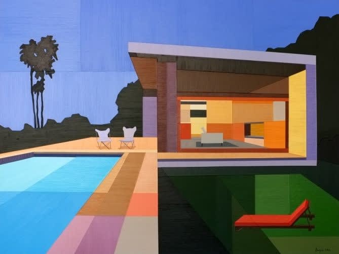 Andy Burgess, Summer House with Pool, 2012