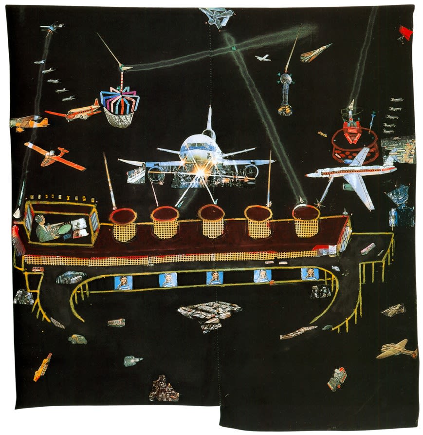 Тимур Новиков. Аэропорт, 1984. Государственный Русский музей, Санкт-Петербург, Россия