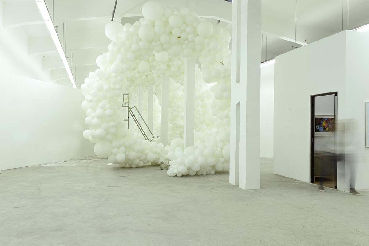 View from Charles Petillon's exhibition at Magda Danysz Gallery in Shanghai
