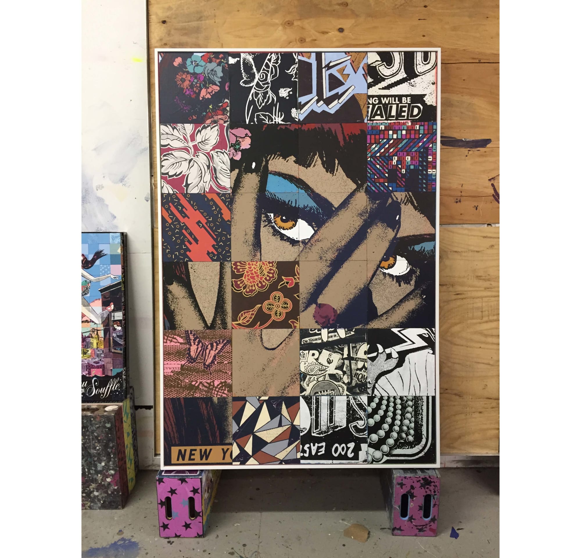 View from the studio (preparation of the "Meet me halfway" solo show in Paris)