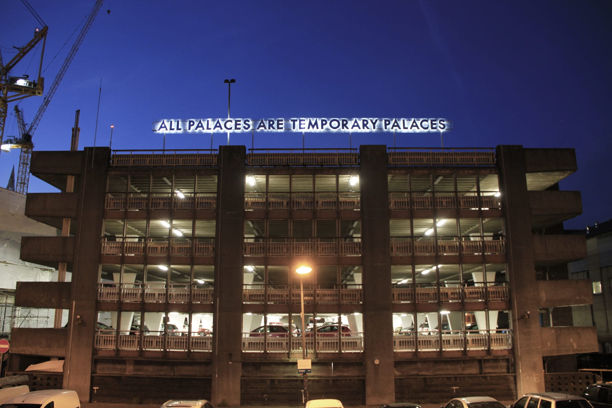 ROBERT MONTGOMERY_All Palaces, Cardiff Contemporary, 2016