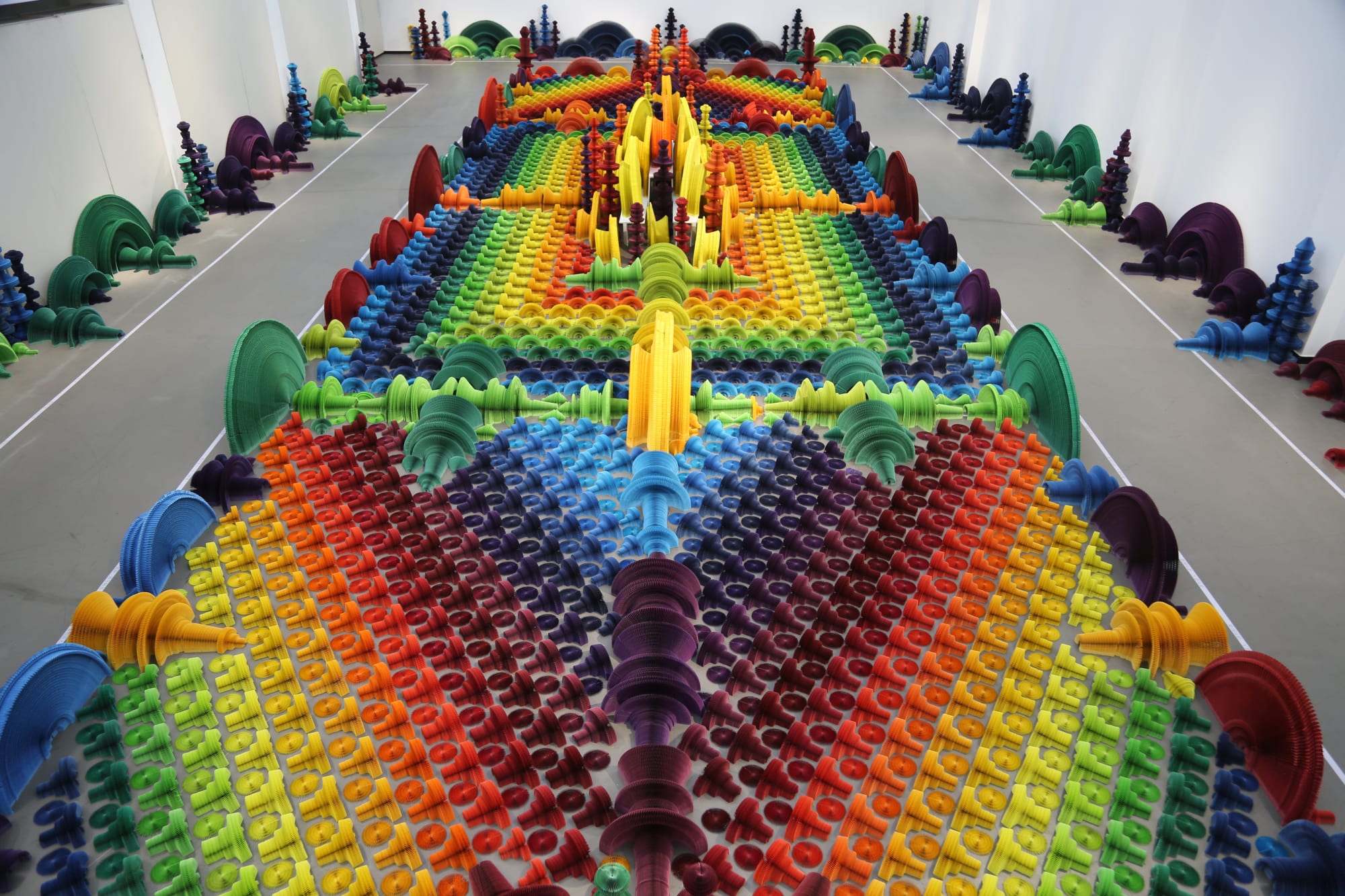 Li Hongbo, Sea of Flowers, 2017, 81 Art Museum, Beijing