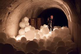 Charles Petillon, installation view at Perrier Jouet, Eprnay, France