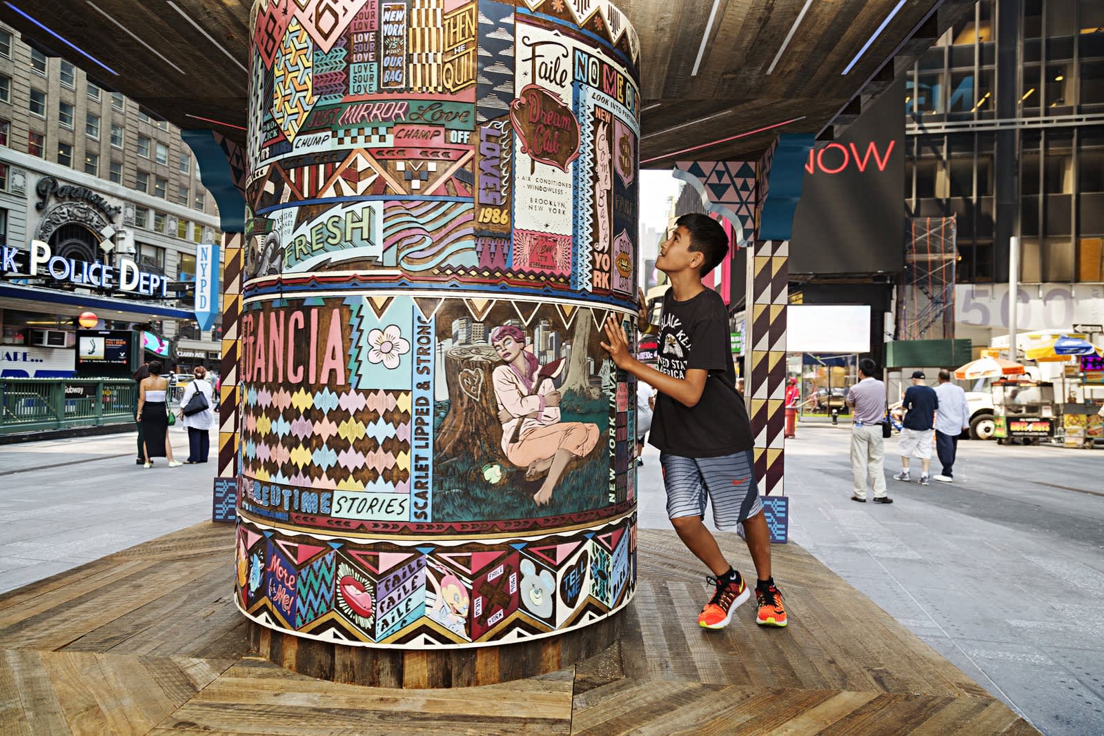 Faile, Wishing on you, Time Square, New York, 2014
