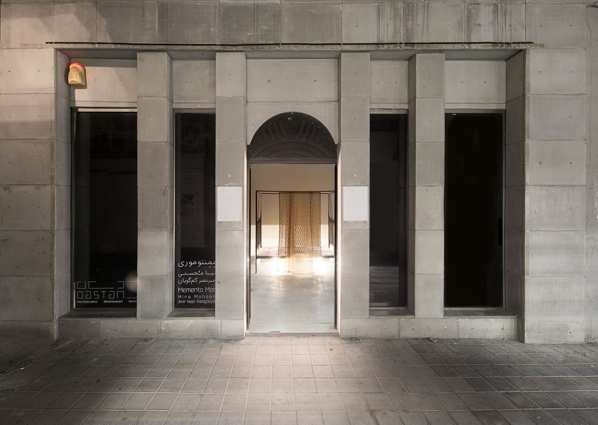 Installation View of Memento Mori a duo presentation of works by Mina Mohseni and Amirnasr Kamgooyan.