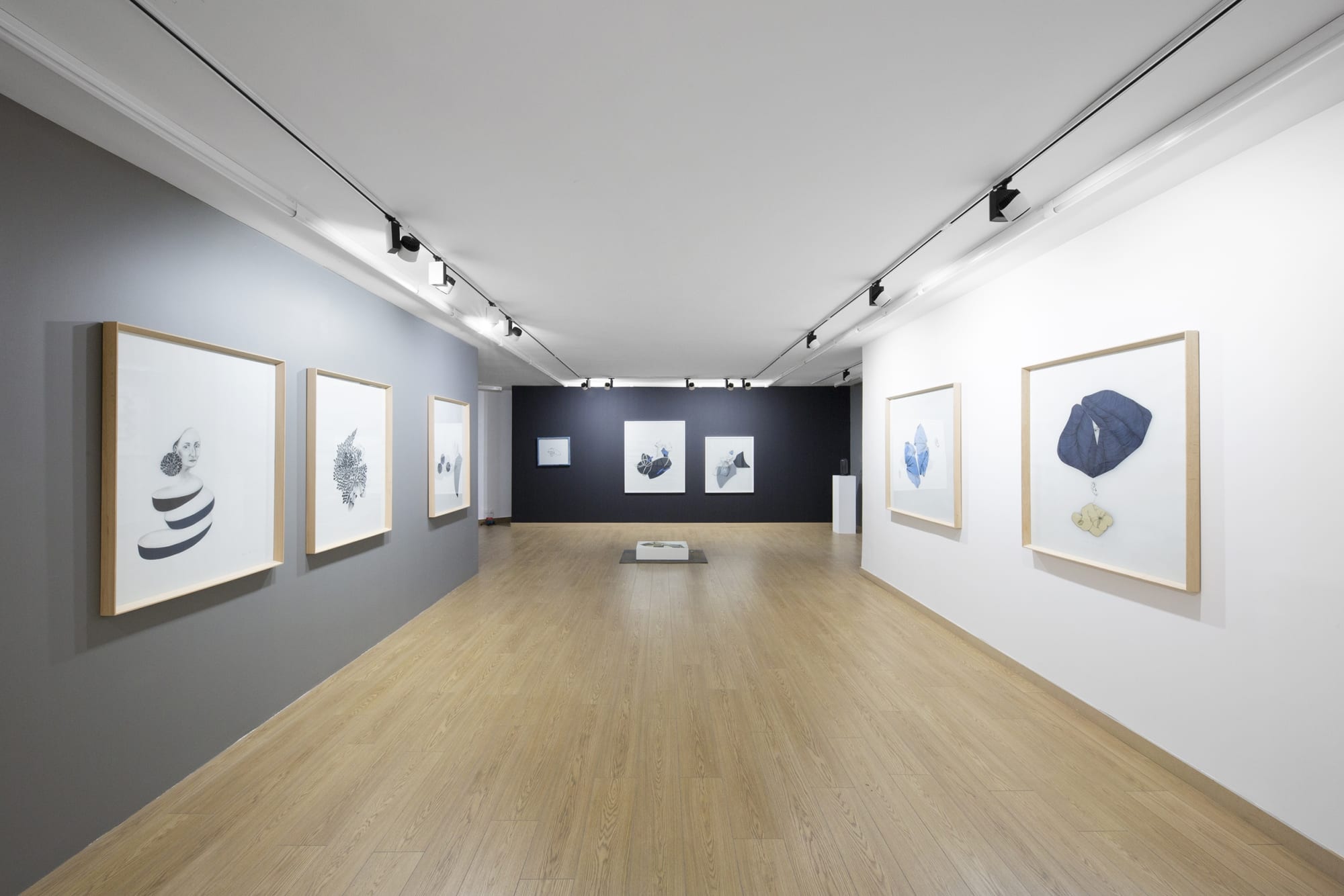 Installation View of Un Écho - 13:13 a solo presentation of works by Bahareh Navabi.