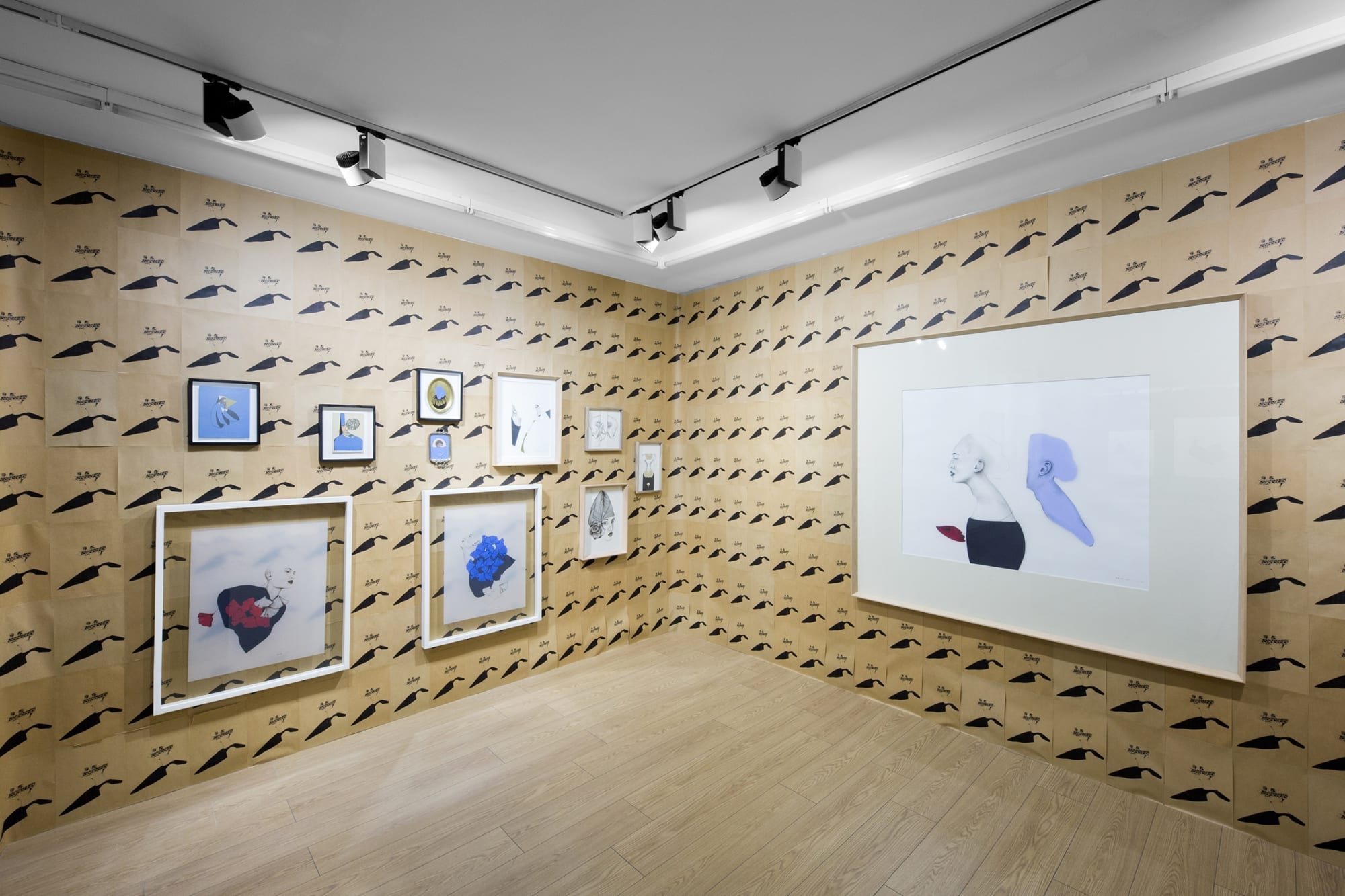 Installation View of Un Écho - 13:13 a solo presentation of works by Bahareh Navabi.