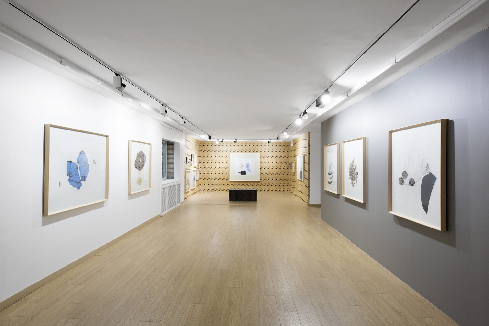 Installation View of Un Écho - 13:13 a solo presentation of works by Bahareh Navabi.