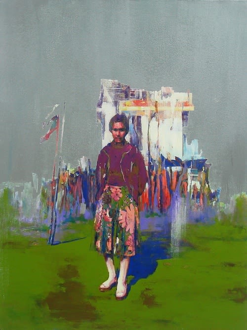 Sina Ghasemi Untitled, 2012 Acrylic and Car Paint on Canvas