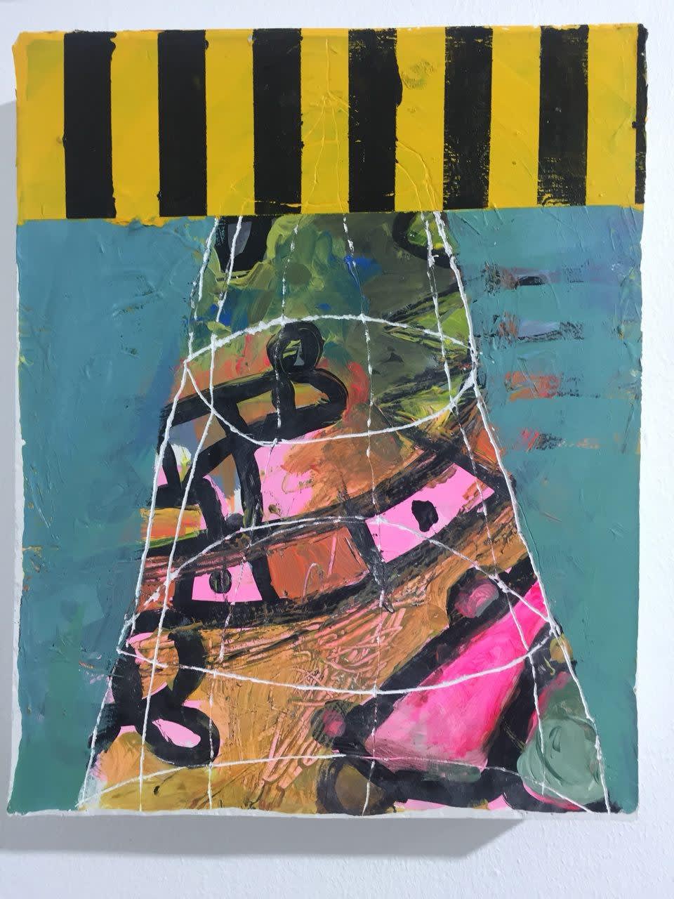 Untitled, 2017 Acrylic , Spray Paint on canvas 30 x 24 cm