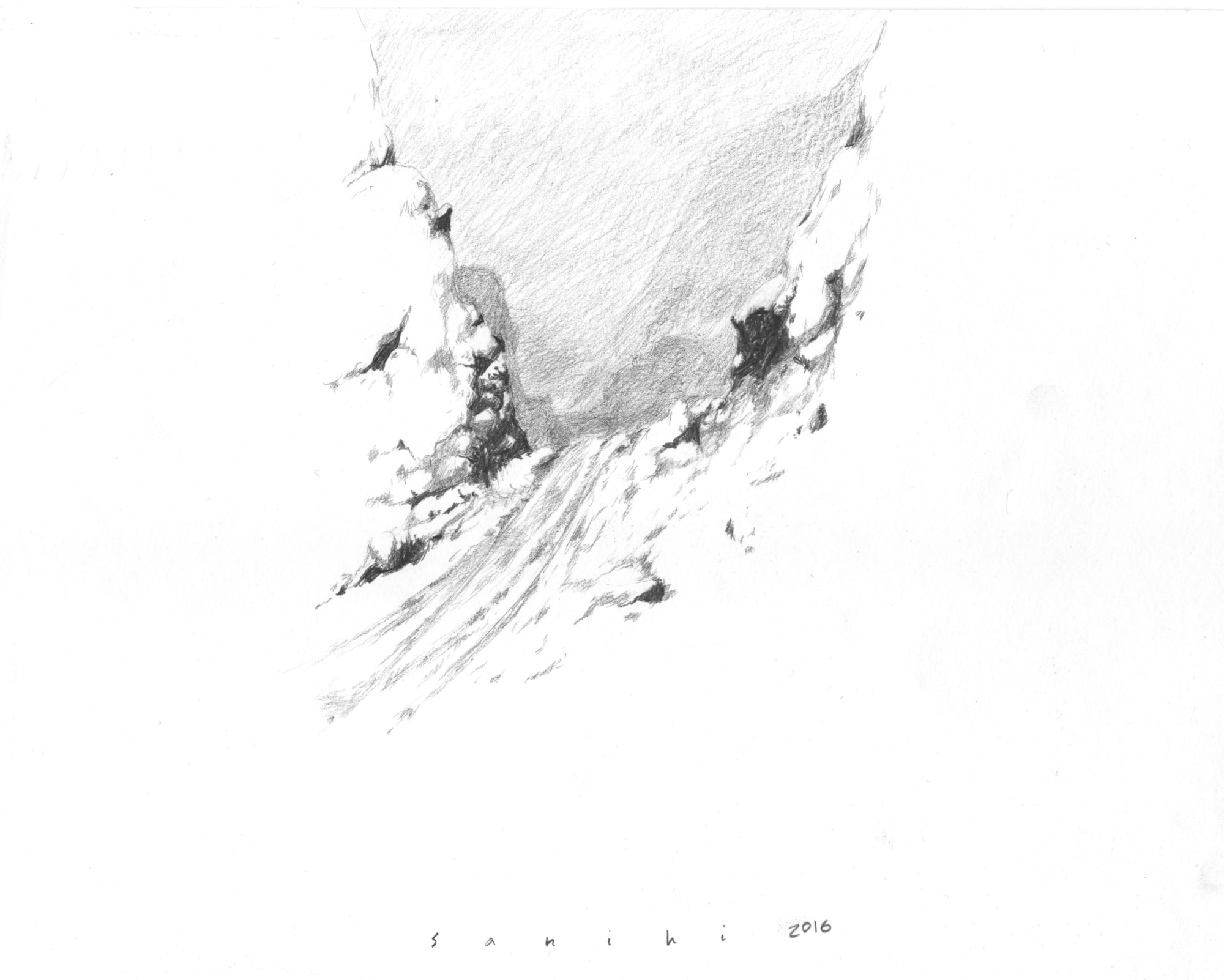 Hamed Sahihi, Untitled, Pencil on Paper, 32x45cm