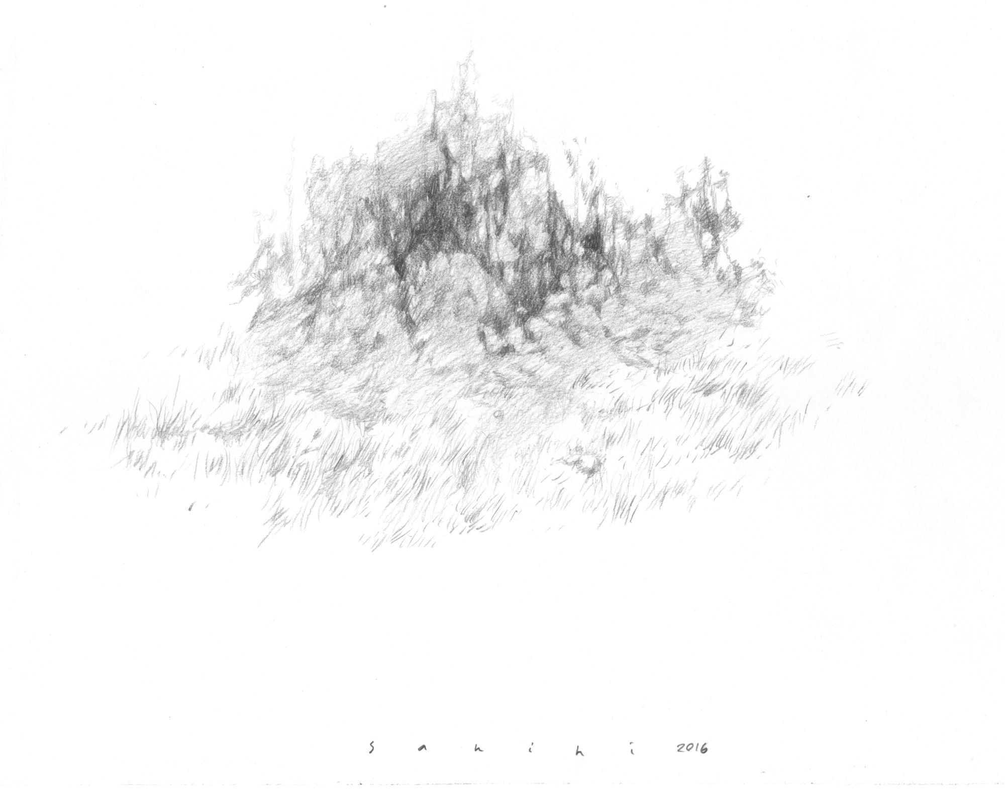 Hamed Sahihi, Untitled, Pencil on Paper, 32x45cm