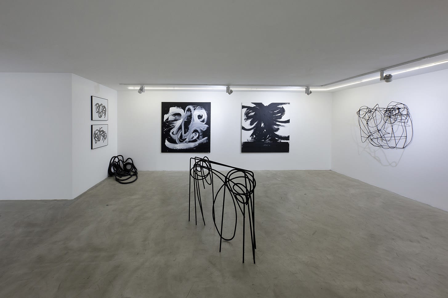 Installation View of Solitude a solo presentation of works by Yashar Salahi.