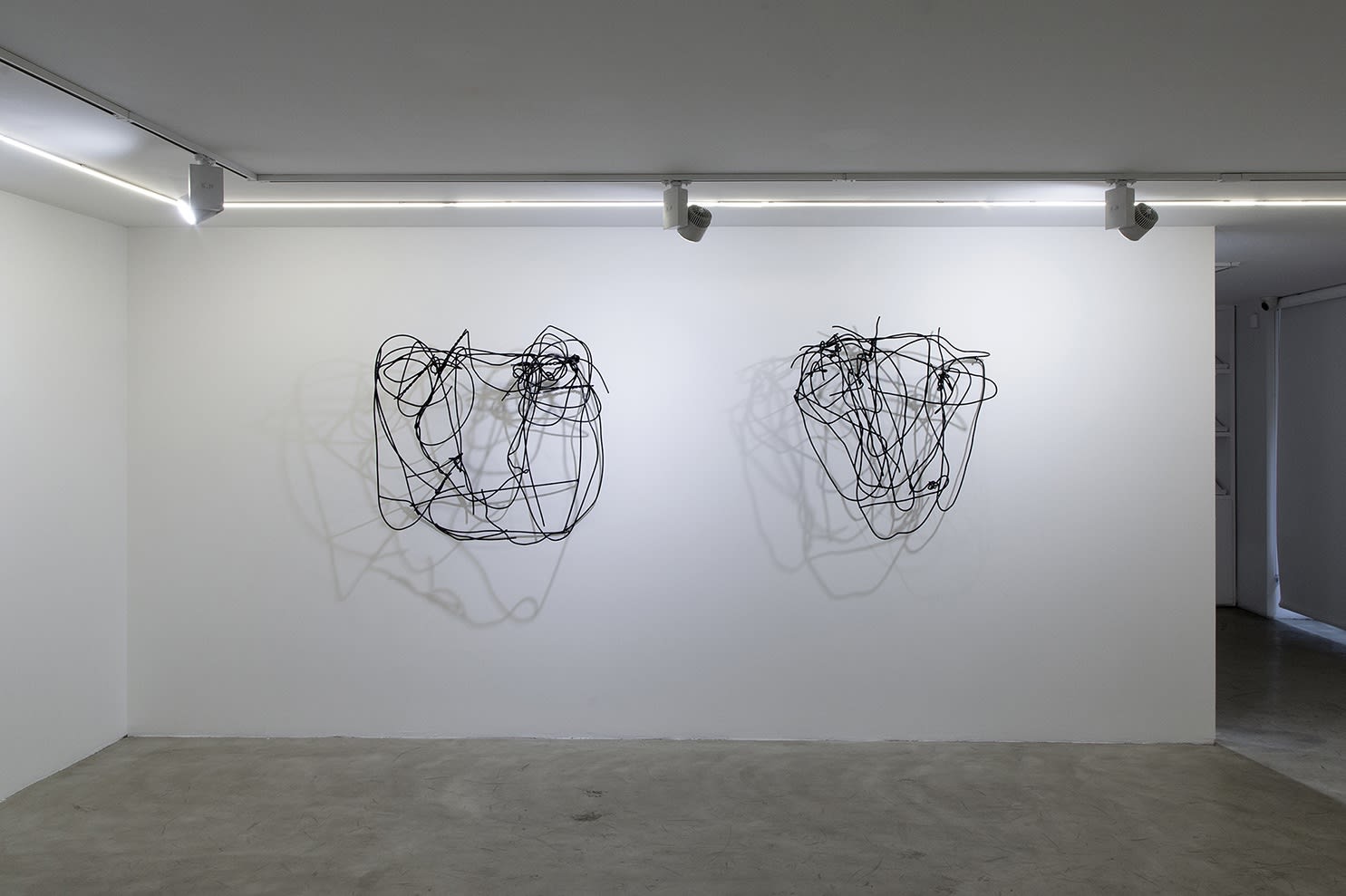 Installation View of Solitude a solo presentation of works by Yashar Salahi.