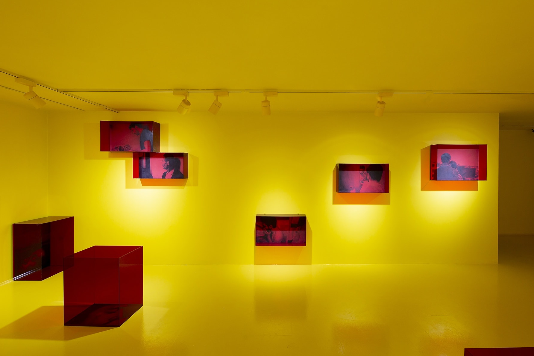 Installation View of Yellow Room a solo presentation of works by Kourosh Malek.