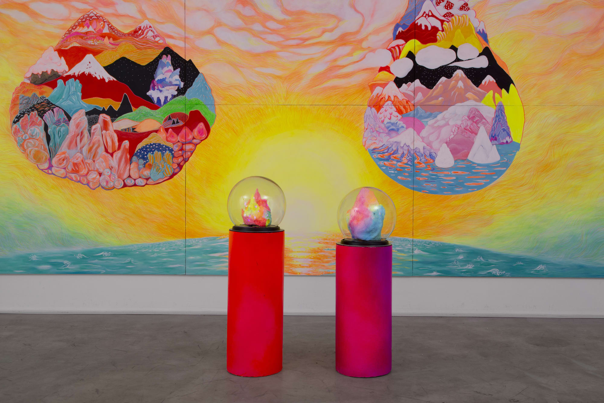 Installation View of Over There a solo presentation of works by Taba & Shooki.