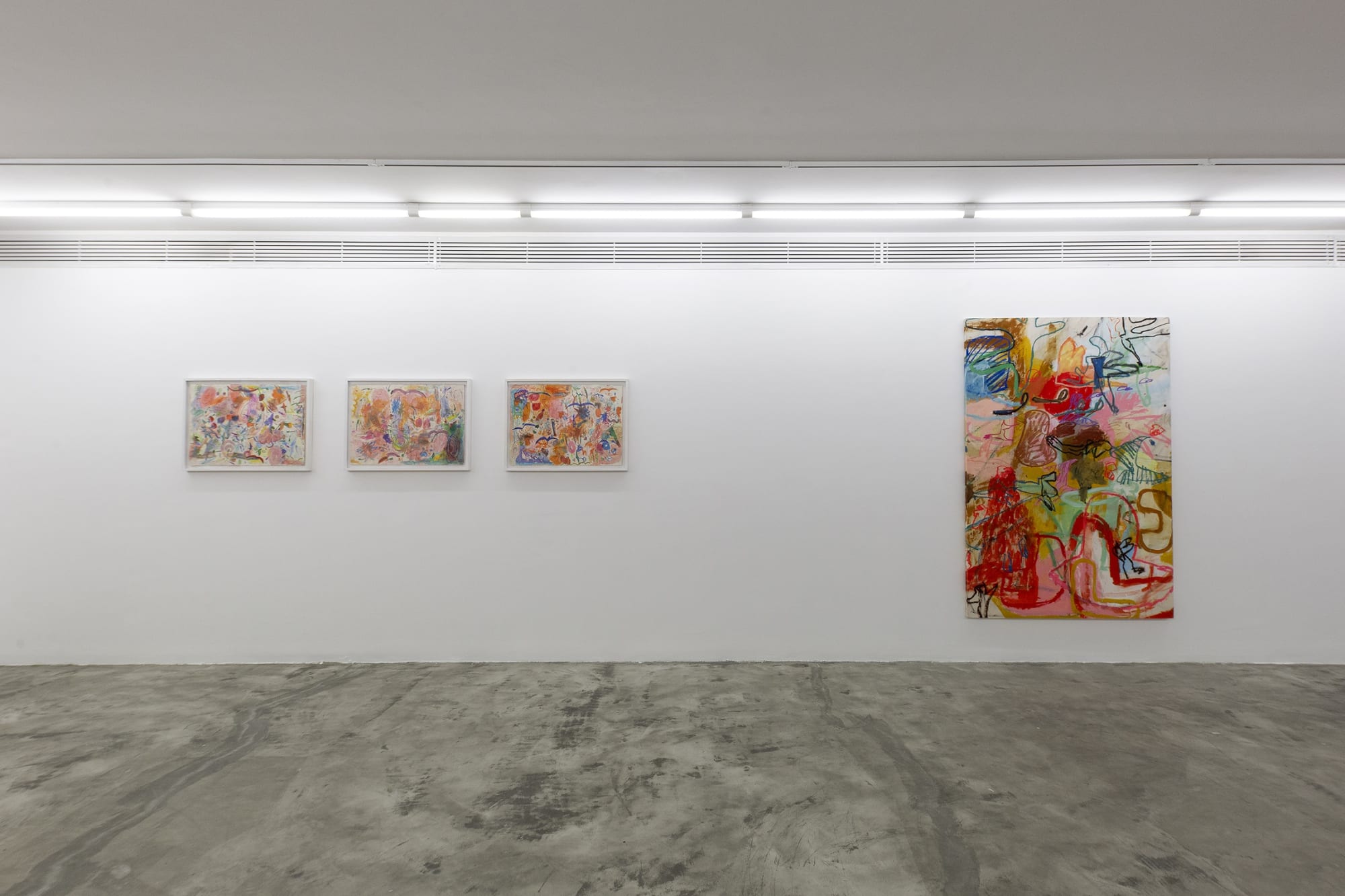 Installation View of Latent Inhibition a solo presentation of works by Maryam Eivazi.