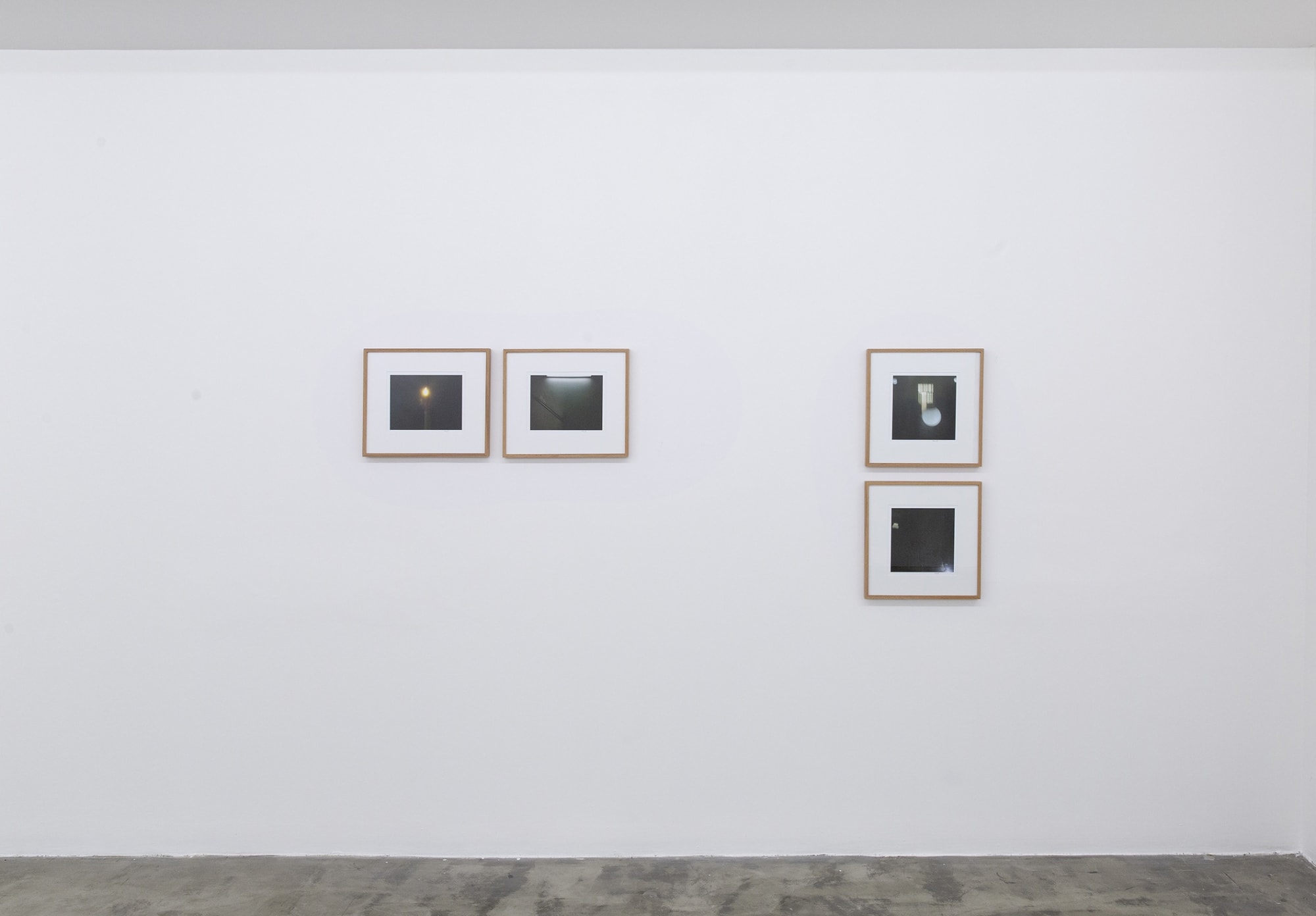 Installation View of Scaffolding a solo presentation of works by Mehran Mohajer.