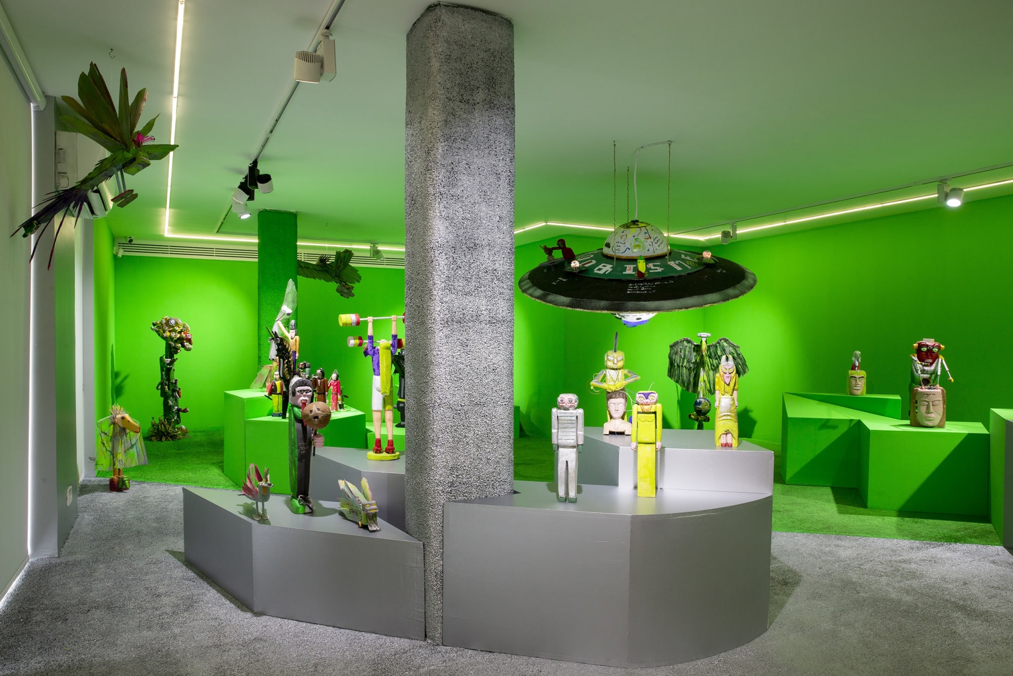 Installation View of Aliens VS Gorillas a solo presentation of works by Amir Kamand.