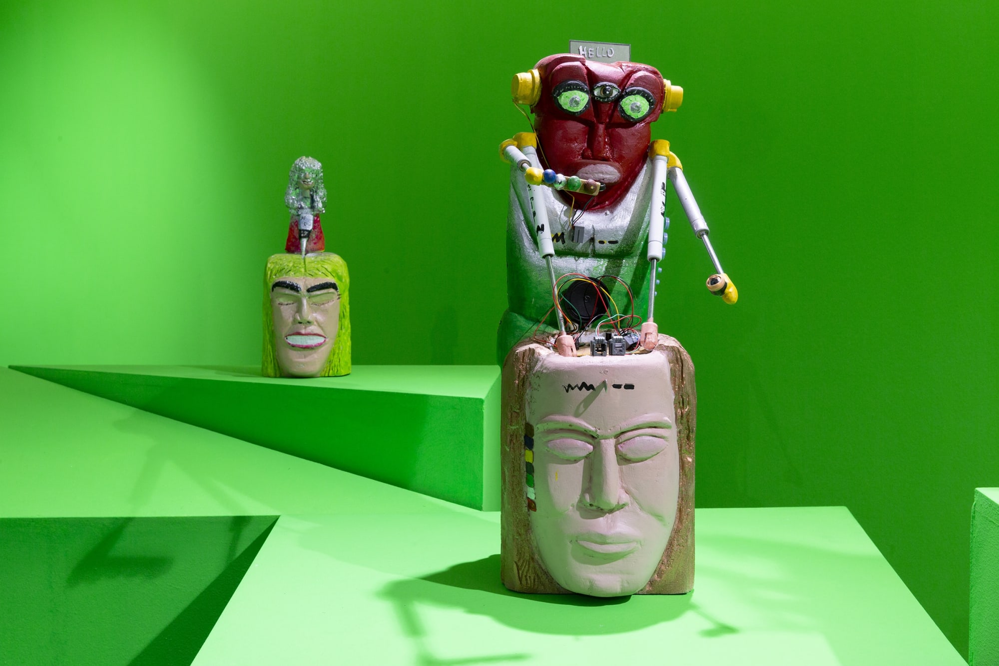 Installation View of Aliens VS Gorillas a solo presentation of works by Amir Kamand.