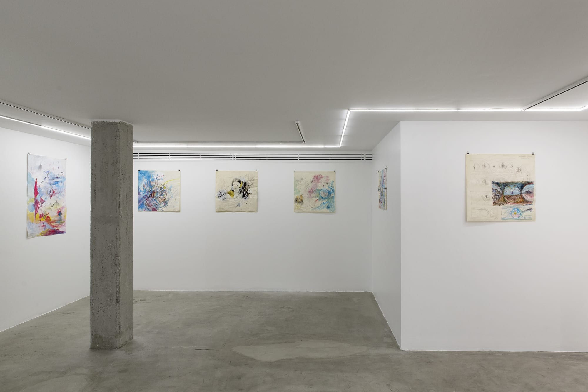 Installation View of If for a Moment a solo presentation of works by Ojan Zargarbashi.