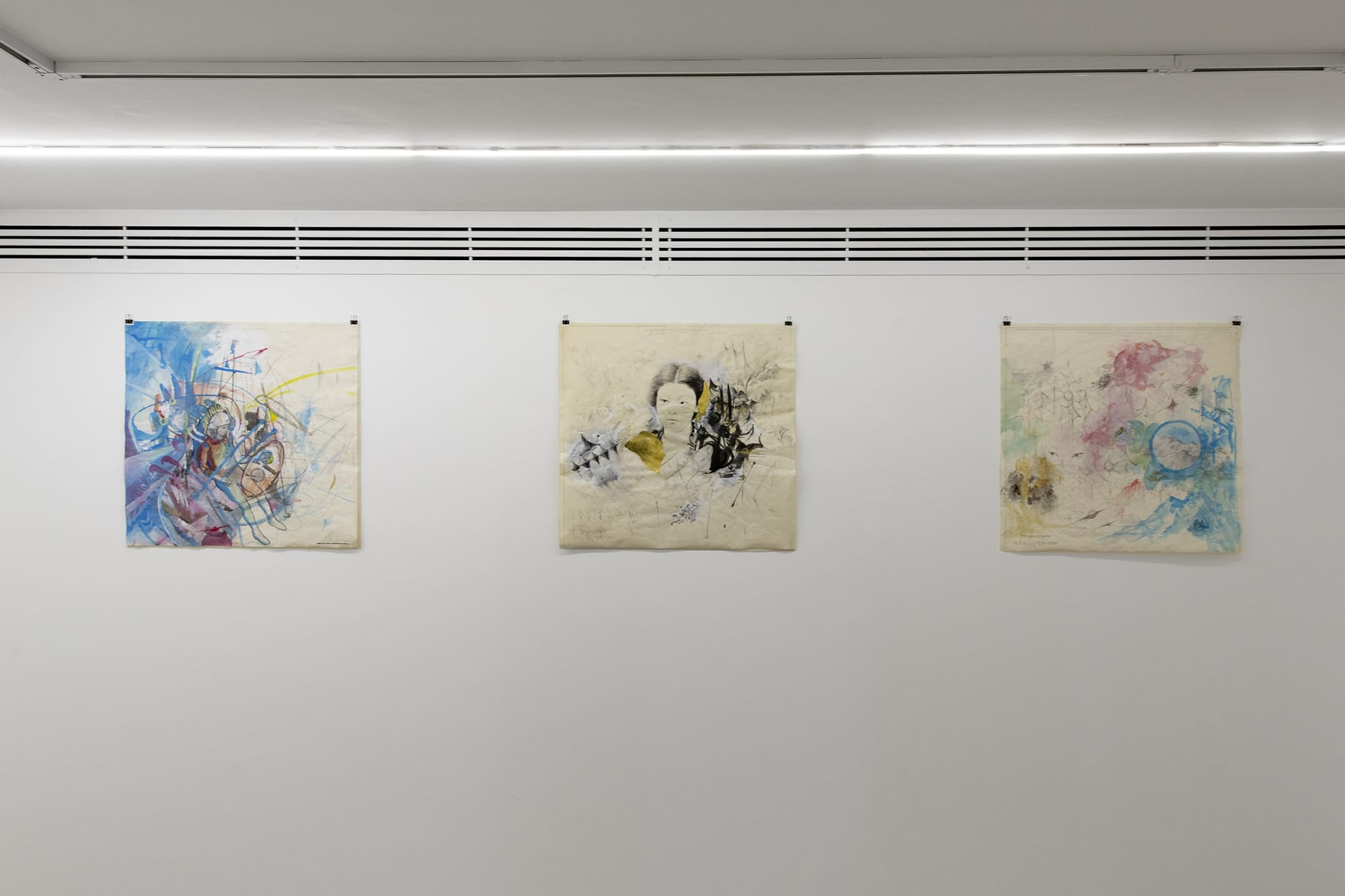 Installation View of If for a Moment a solo presentation of works by Ojan Zargarbashi.