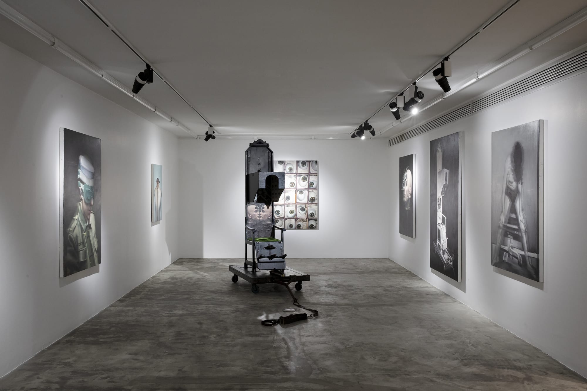 Installation View of Incomplete Dream a solo presentation of works by Naser Bakhshi.