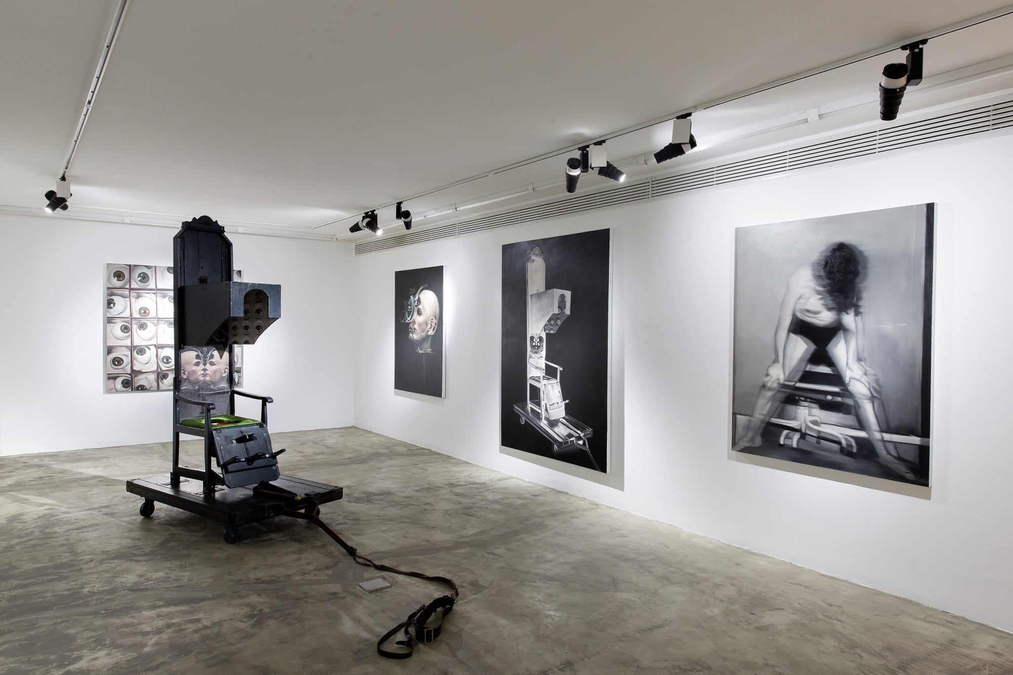 Installation View of Incomplete Dream a solo presentation of works by Naser Bakhshi.