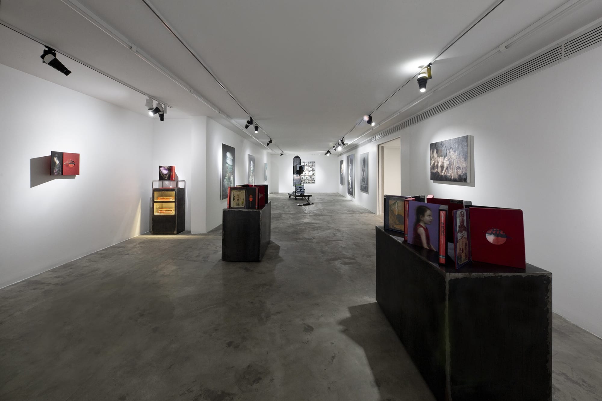 Installation View of Incomplete Dream a solo presentation of works by Naser Bakhshi.