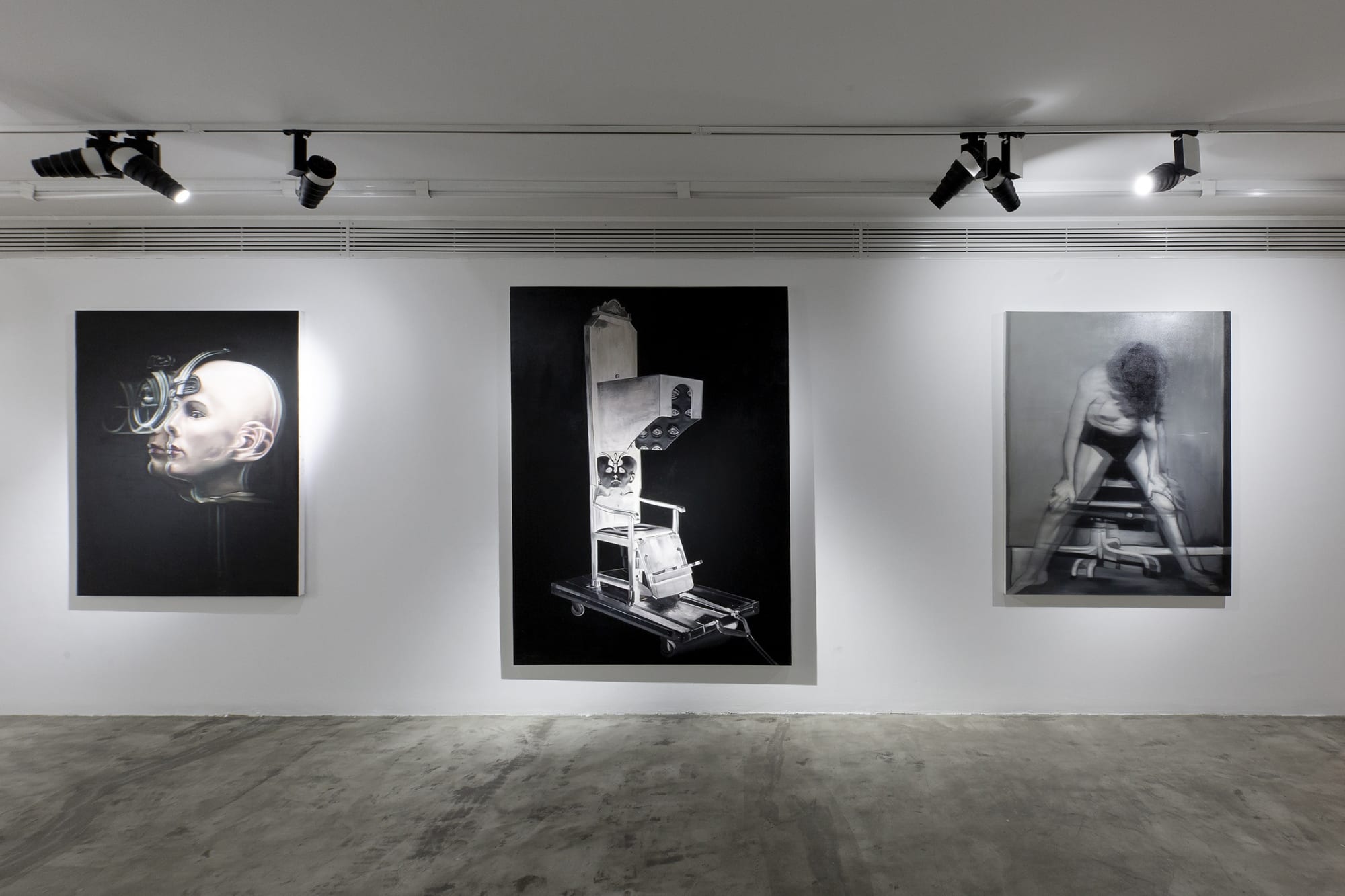 Installation View of Incomplete Dream a solo presentation of works by Naser Bakhshi.